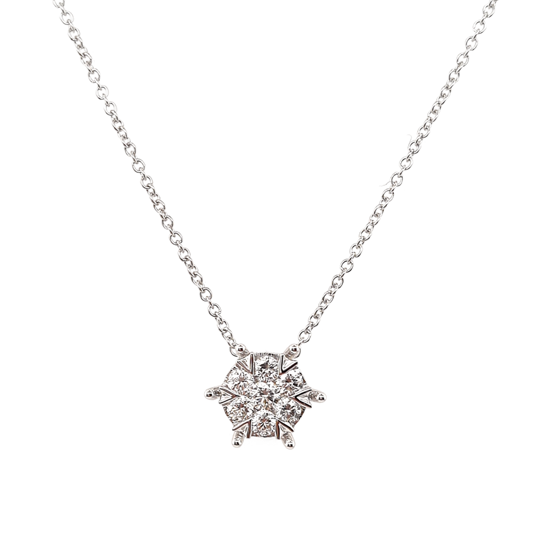 Collier Etoile Sertie