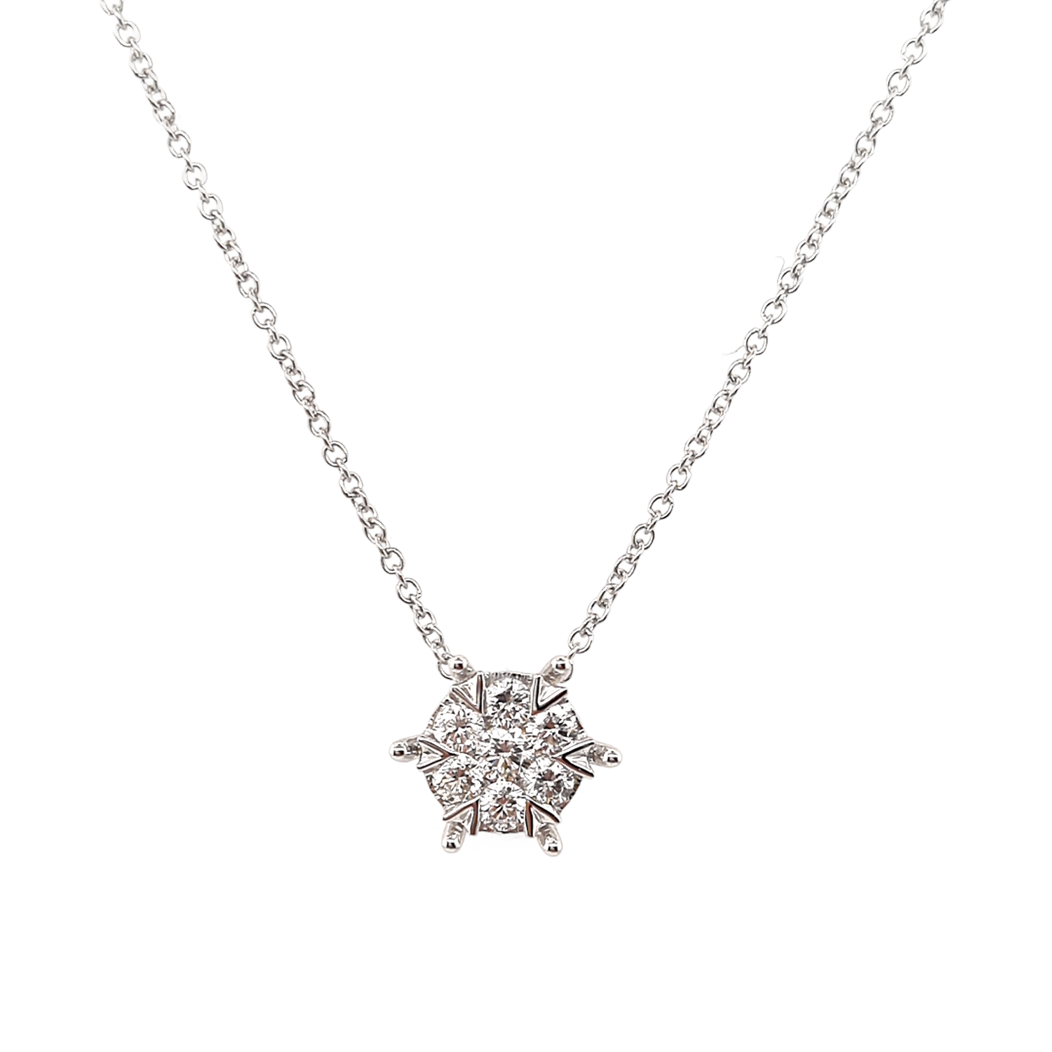 Collier Etoile Sertie