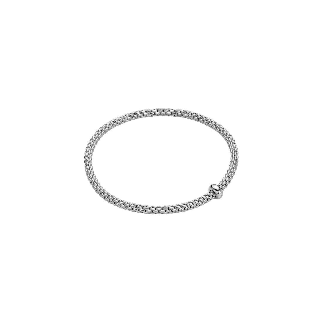 Bracelet Flex'it Prima Or Blanc 1 diamant Fope - Bijouterie Aurea｜Morges