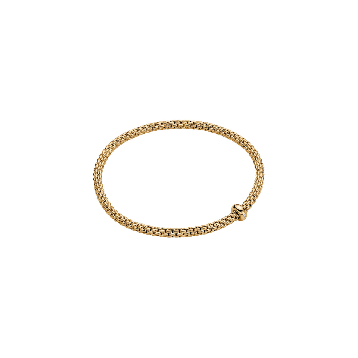 Bracelet Flex'it Prima Or Jaune 1 diamant Fope - Bijouterie Aurea｜Morges