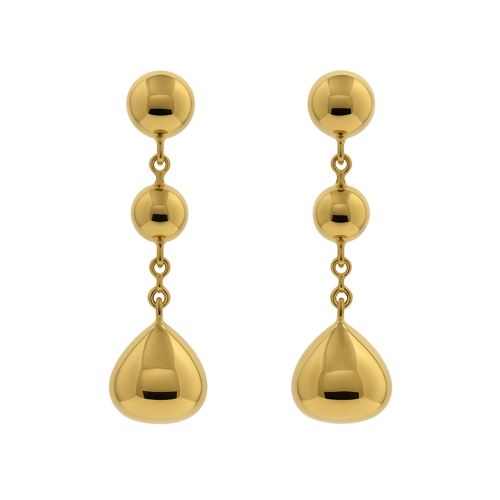 Boucles pendantes galets