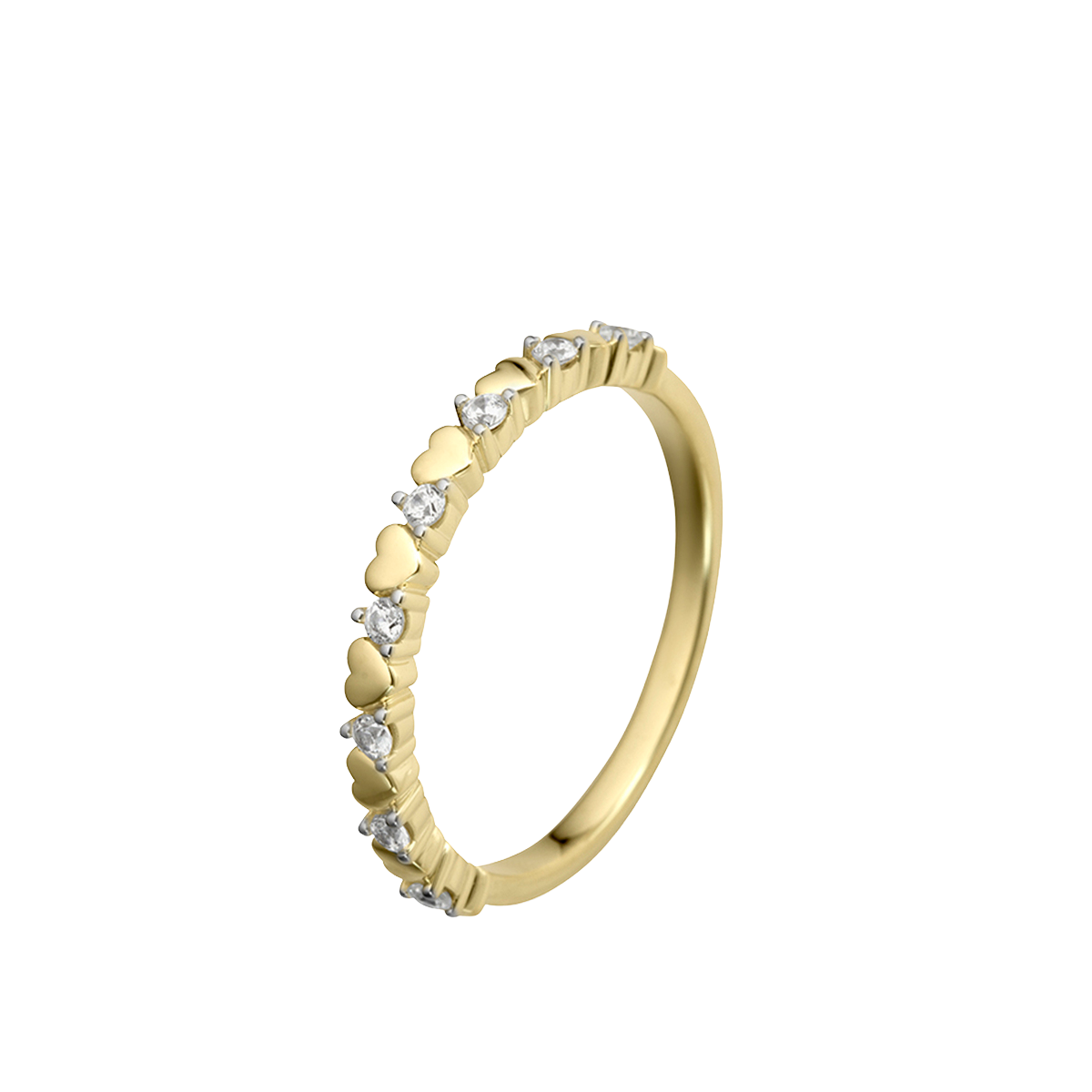 Bague coeurs et diamants