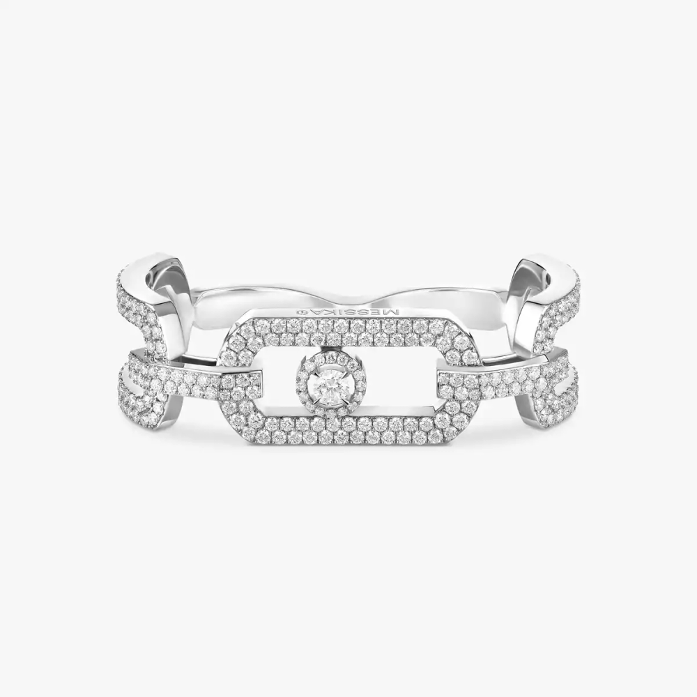 Bague 2 doigts So Move pavée