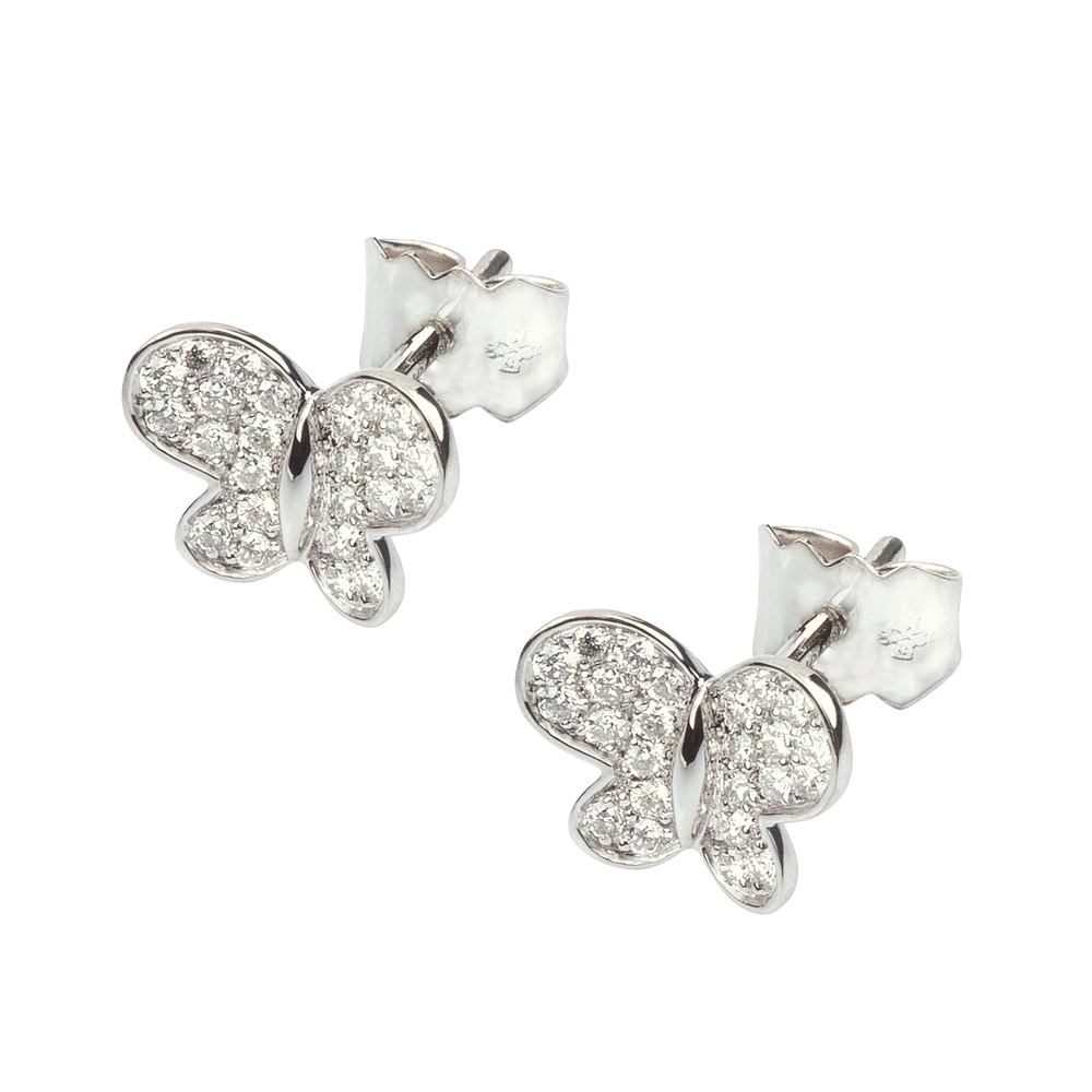Puces, Diamants, Or Blanc