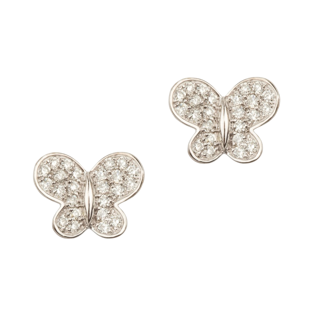 Puces, Diamants, Or Blanc