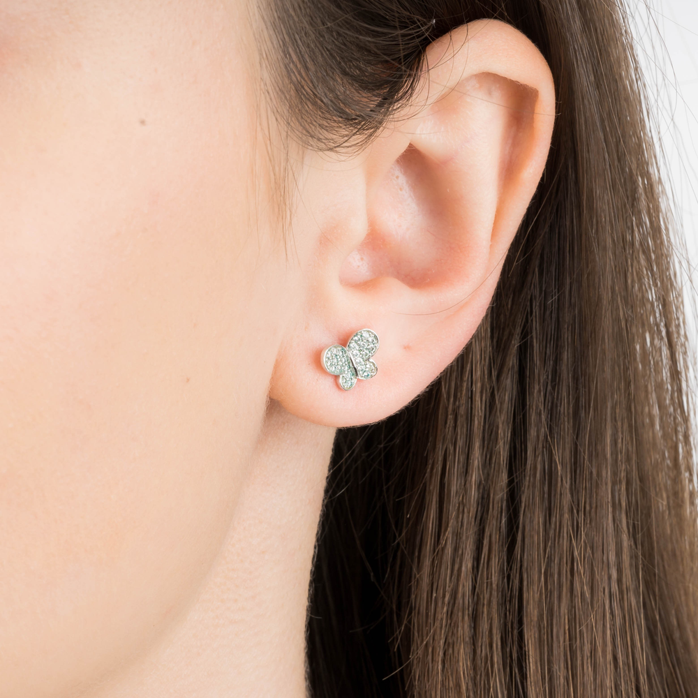 Puces, Diamants, Or Blanc