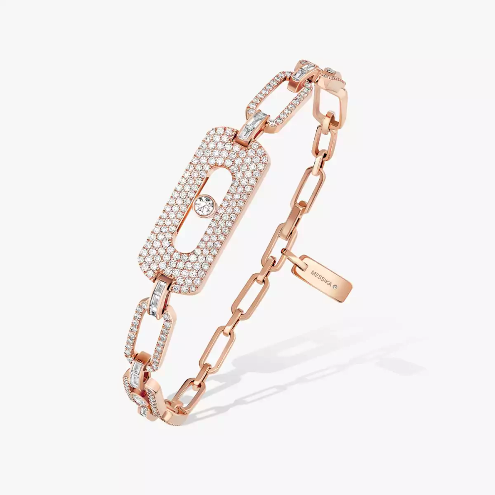Bracelet chaîne Move Link pavé - Bijouterie Aurea｜Morges