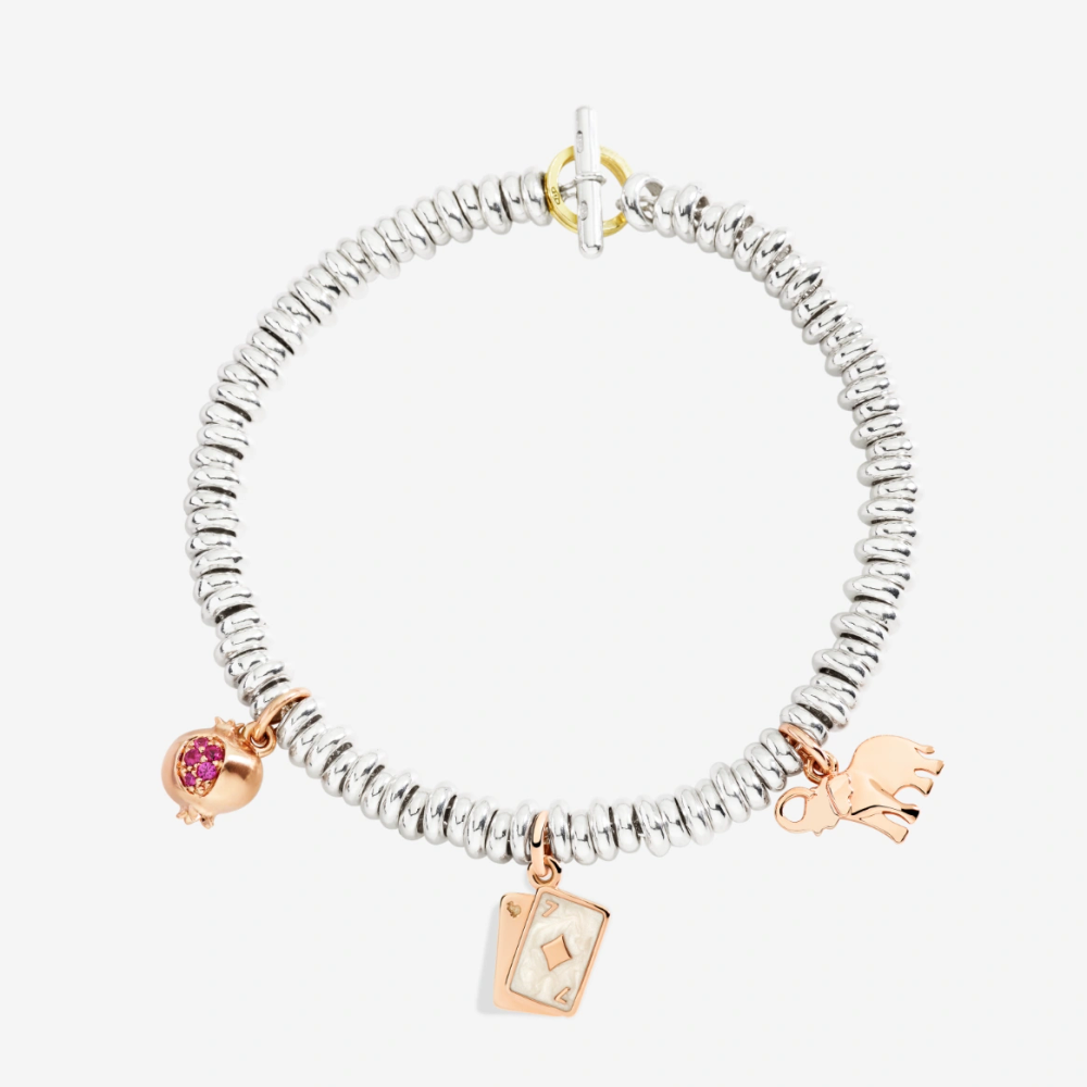 Pendentif Grenade Or Rose Et Rubis