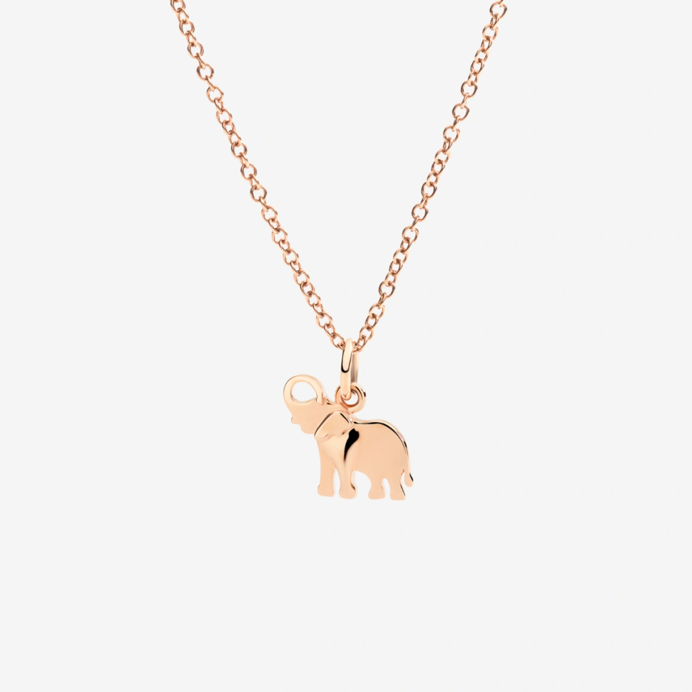 Pendentif Éléphant Or Rose