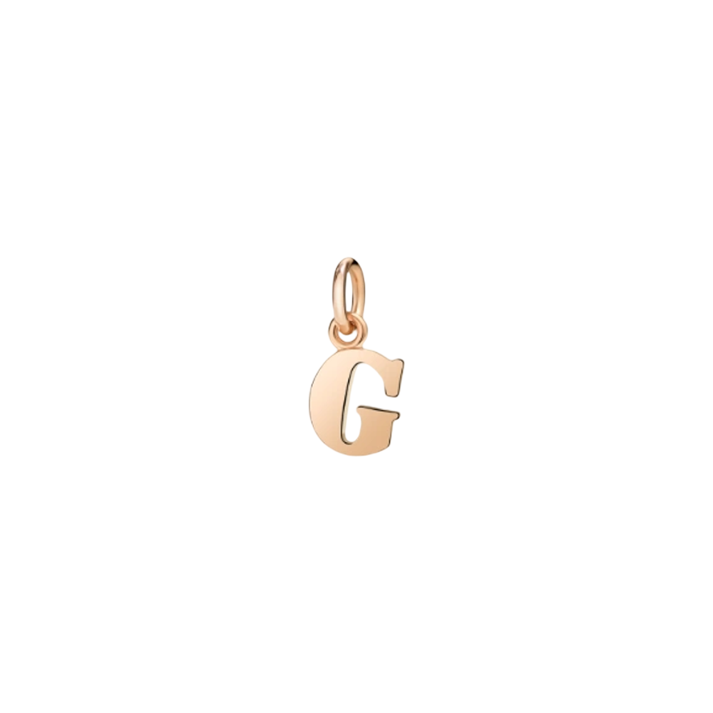 Pendentif Lettre G Or Rose