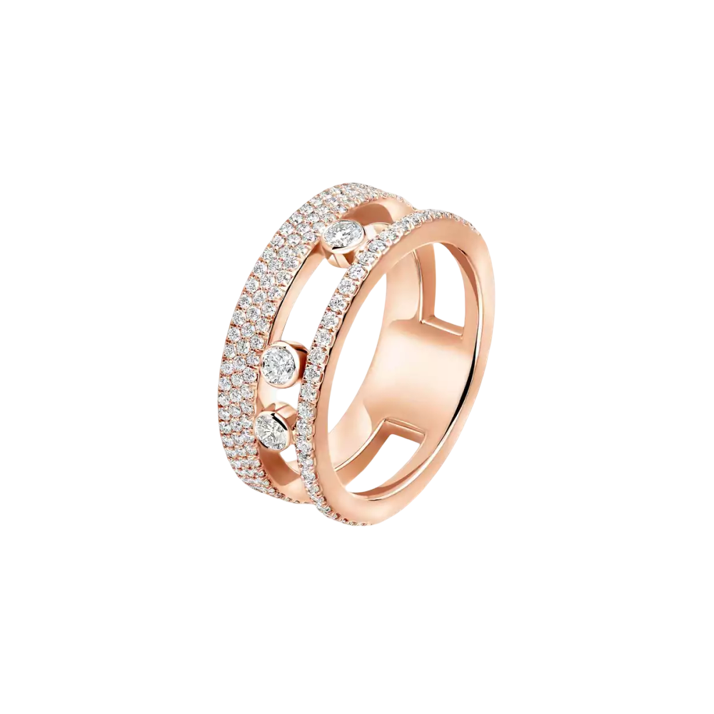 Bague Move Romane pavée, petit modèle