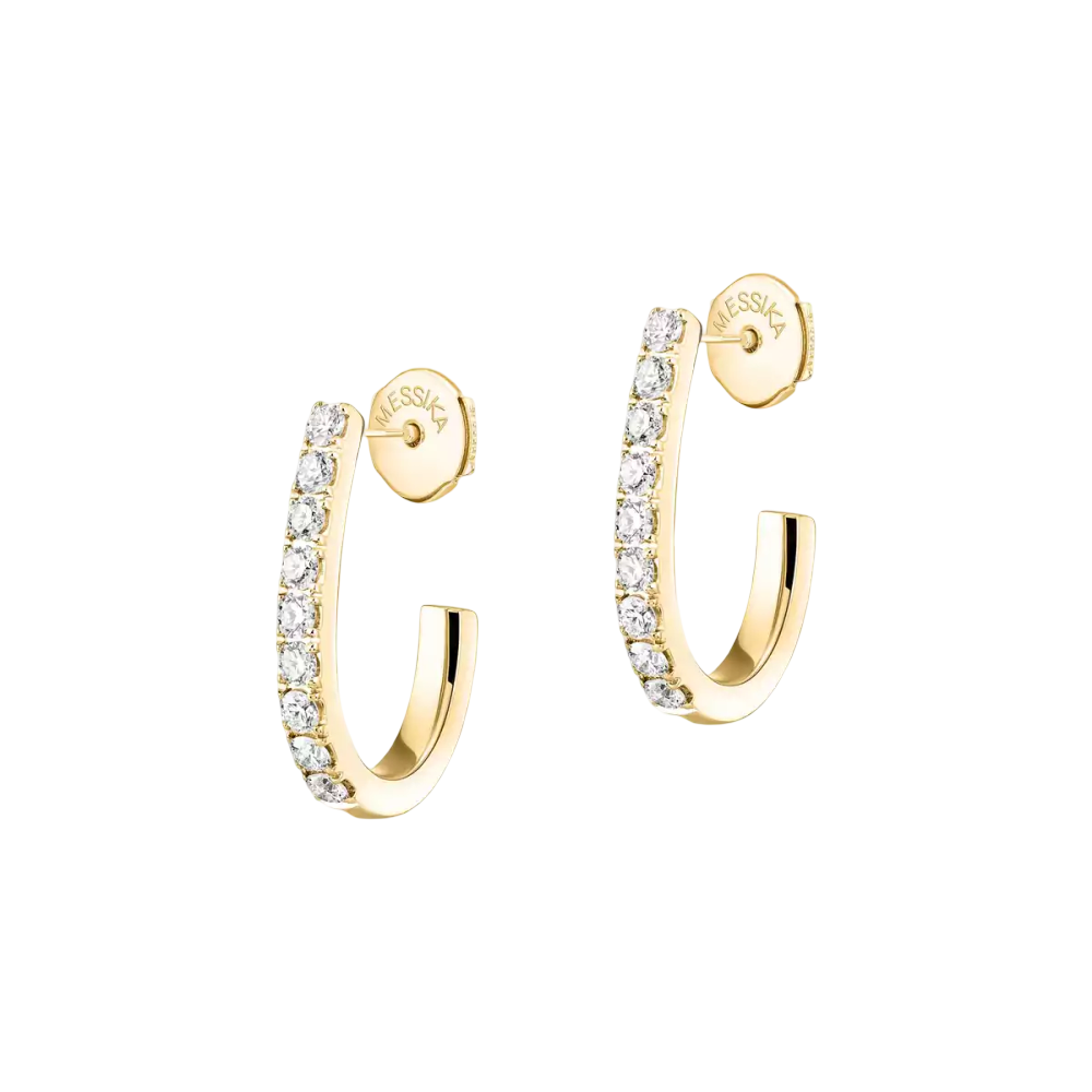 Boucles d'oreilles créoles Gatsby, petit modèle