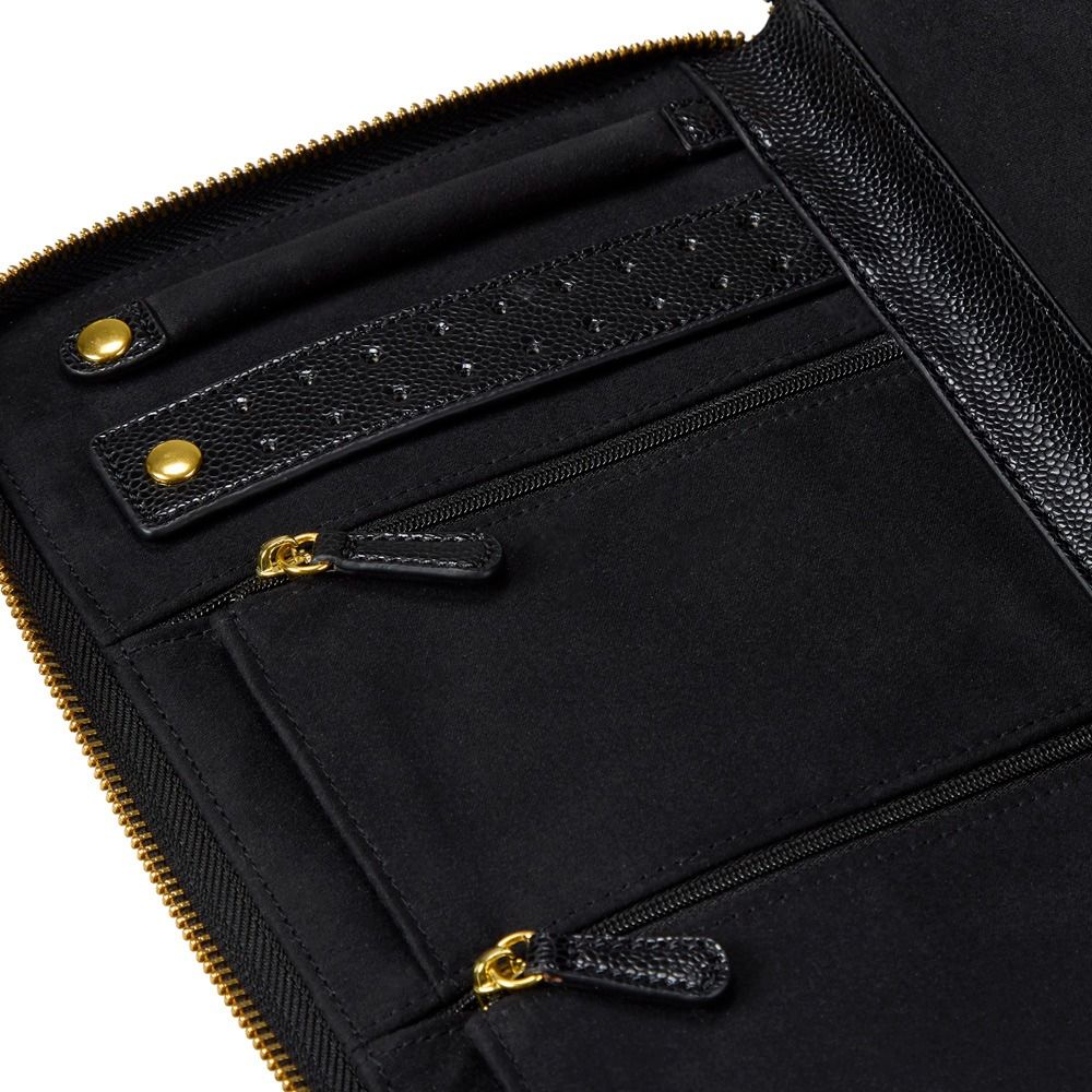 Pochette à bijoux Lauren Noire Wolf - Bijouterie Aurea｜Morges