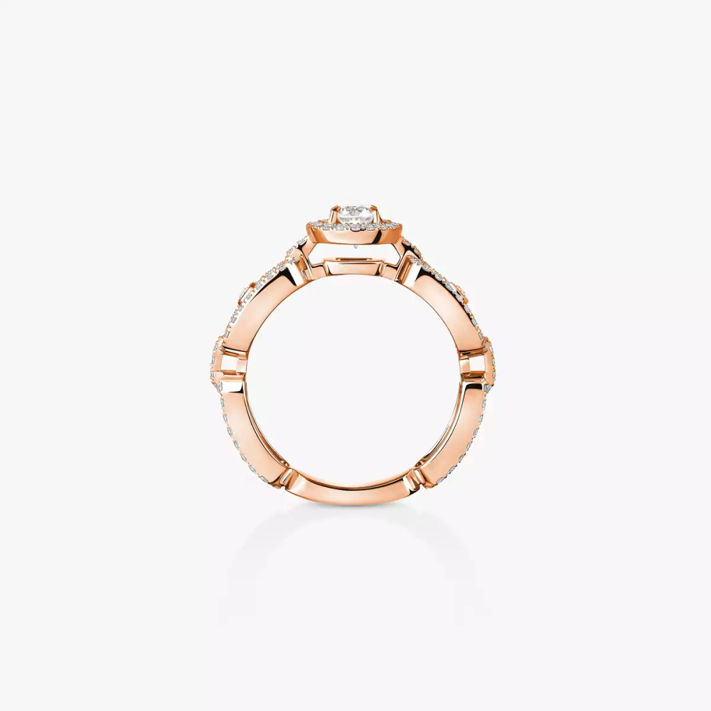 Bague solitaire Move Link, petit modèle