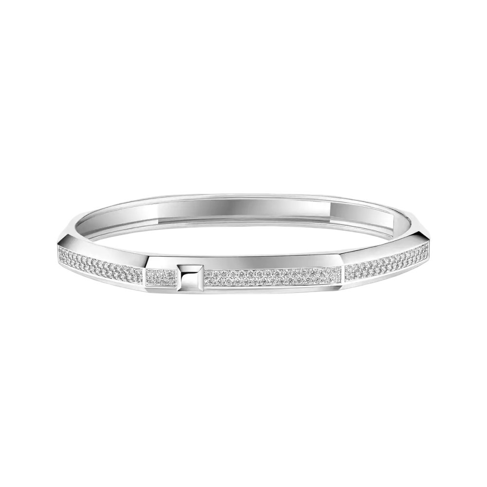 Bracelet Moderniste pavé, moyen modèle