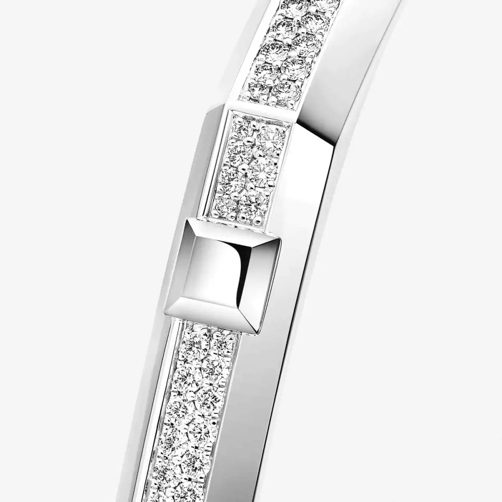 Bracelet Moderniste pavé, moyen modèle