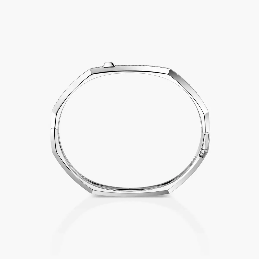 Bracelet Moderniste pavé, moyen modèle