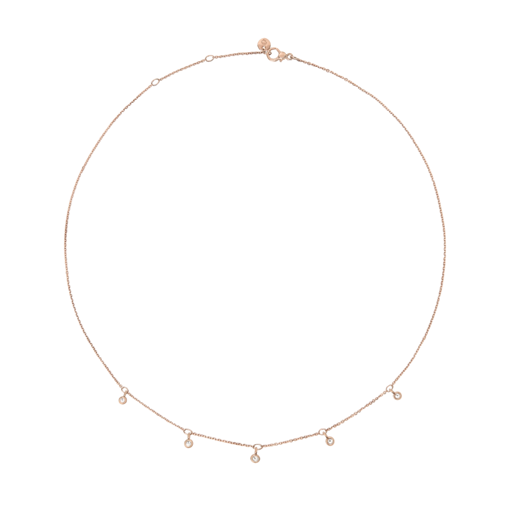 Collier Essentials Or Rose & Diamants