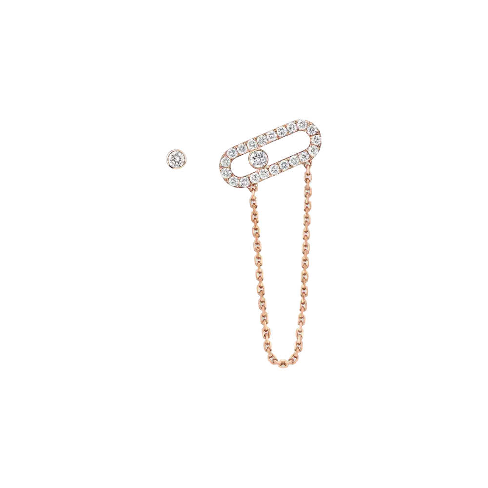 Boucles d'oreilles asymétriques Move Uno
