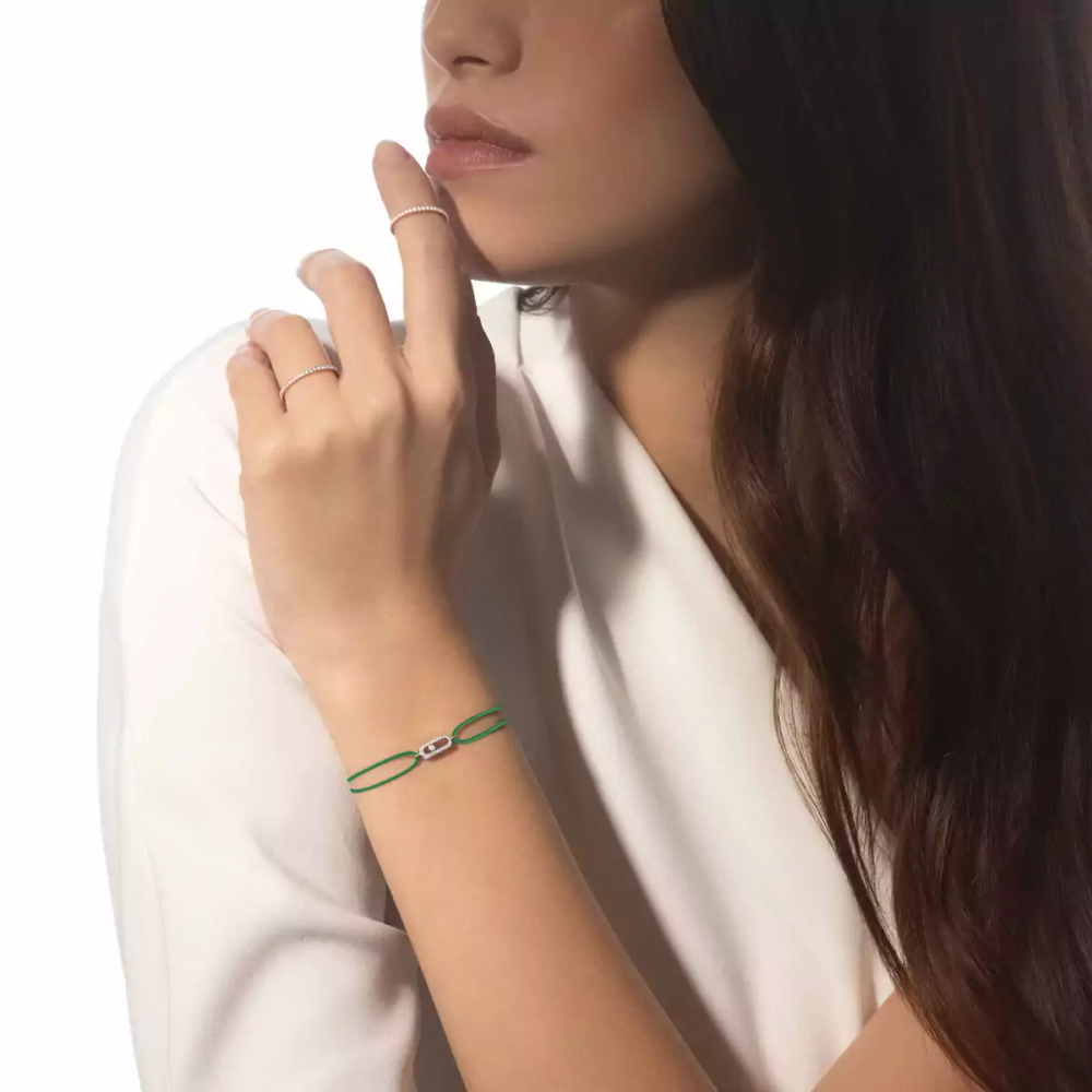 Bracelet cordon Move Uno vert