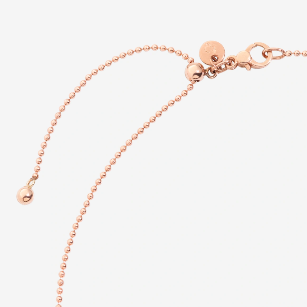 Collier Bollicine Or Rose & Diamant Blanc - Bijouterie Aurea｜Morges