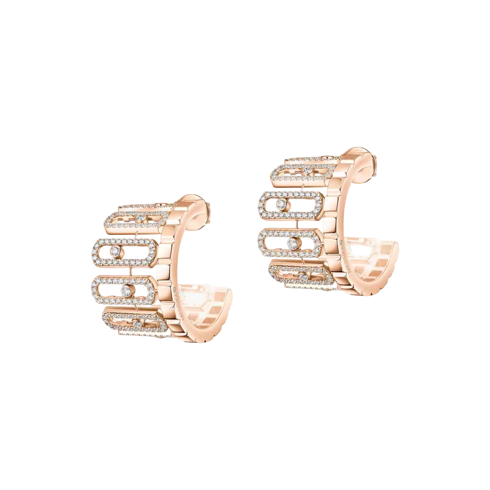 Boucles d'oreilles pavées Move Iconica