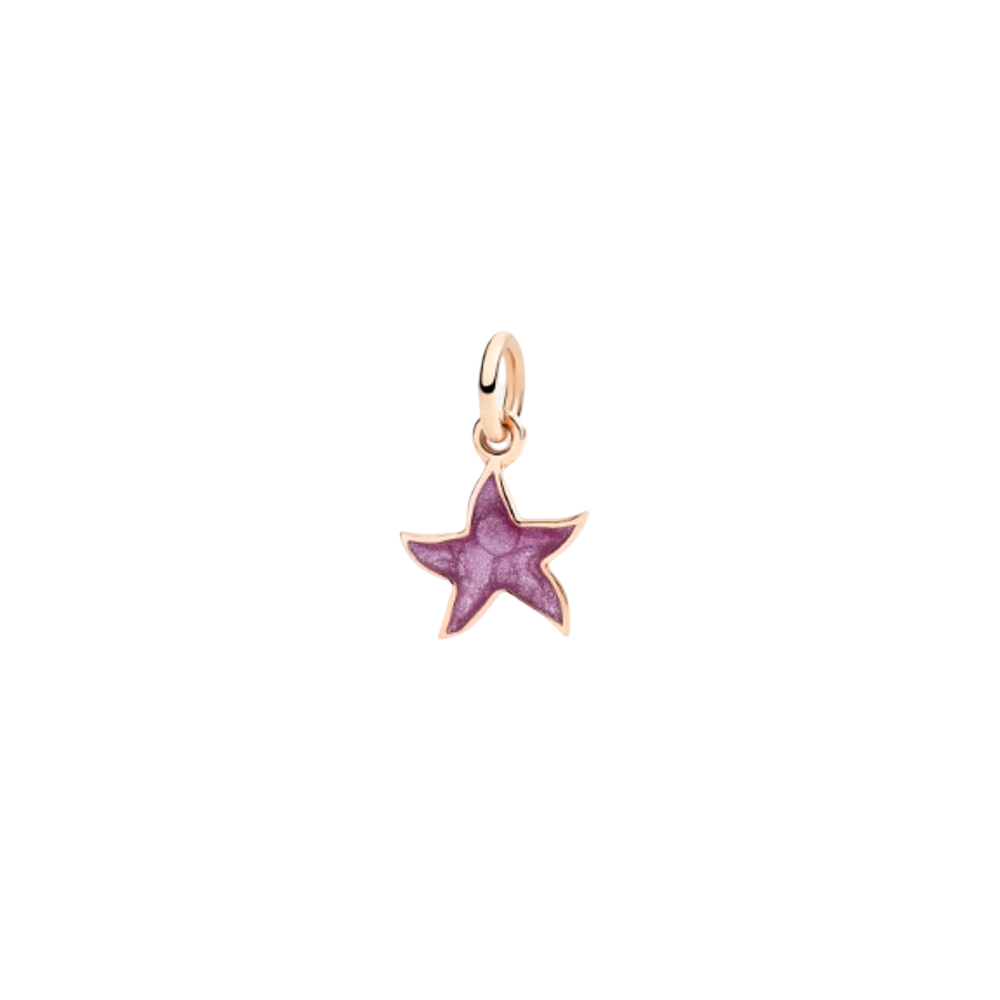 Pendentif Stellina Or Rose & Émail