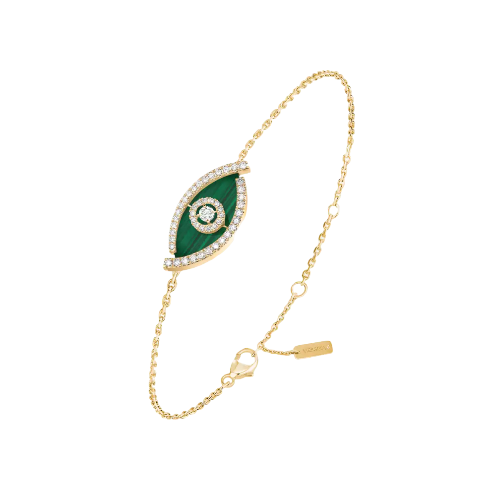 Bracelet Lucky Eye malachite
