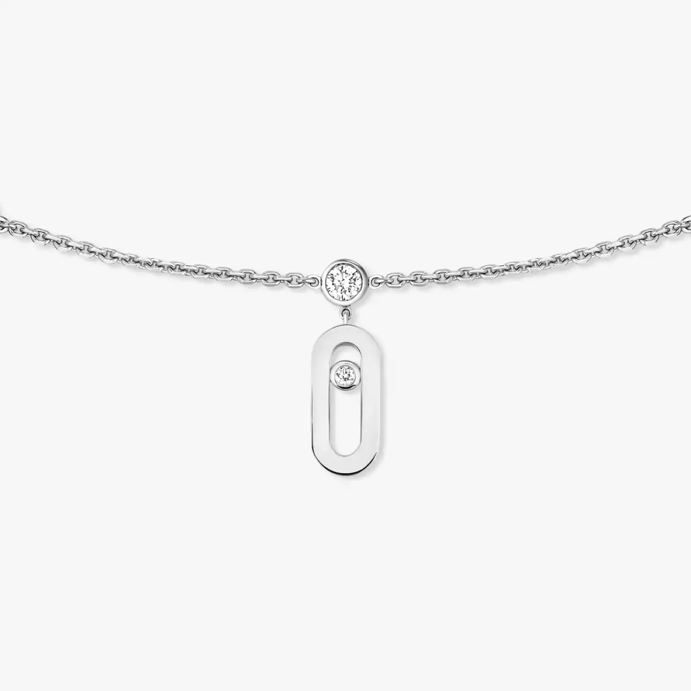 Collier choker pampille Move Uno Collier Diamant Or Blanc