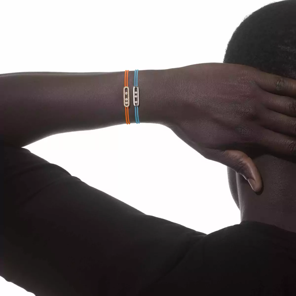 Bracelet cordon Messika Care(s) turquoise