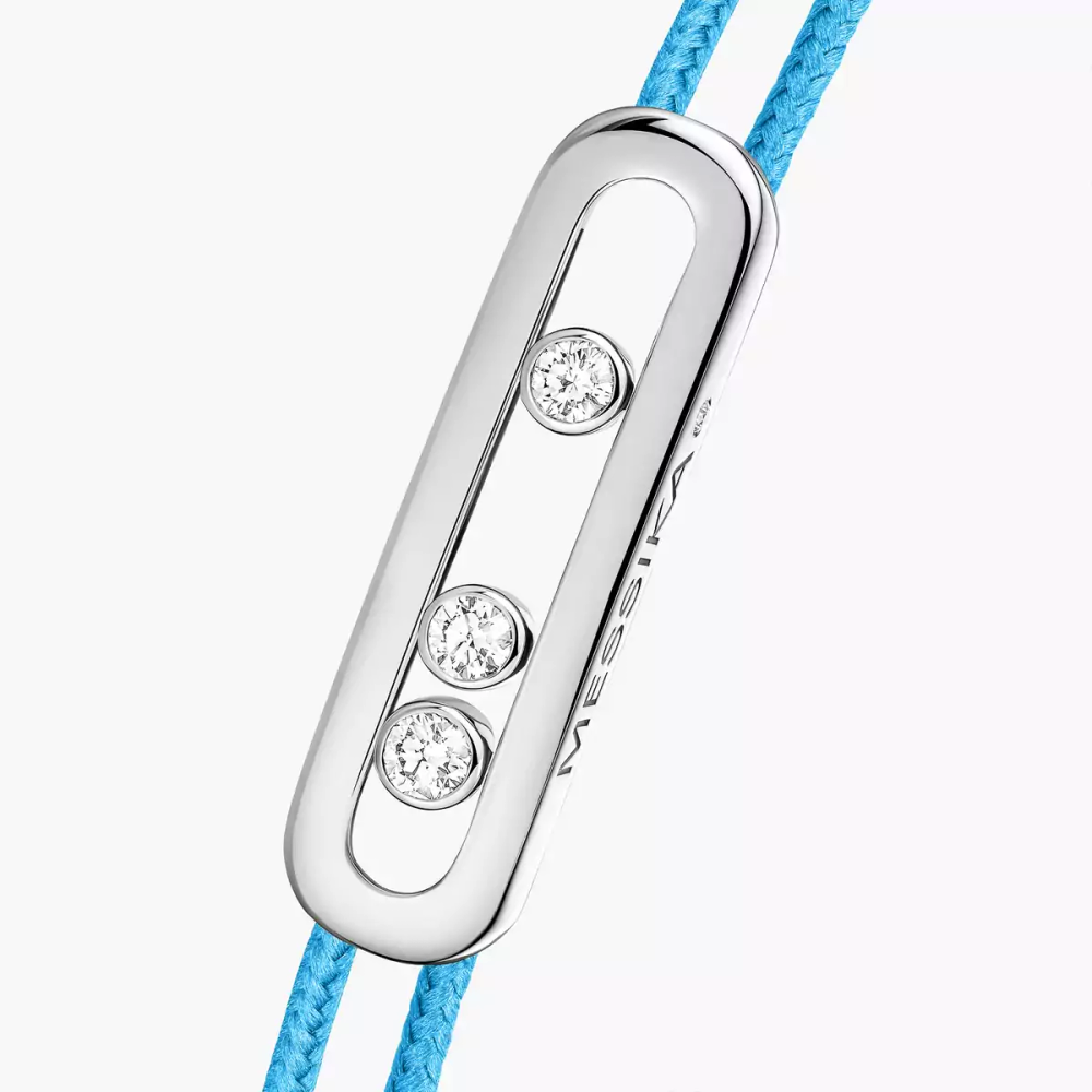Bracelet cordon Messika Care(s) turquoise
