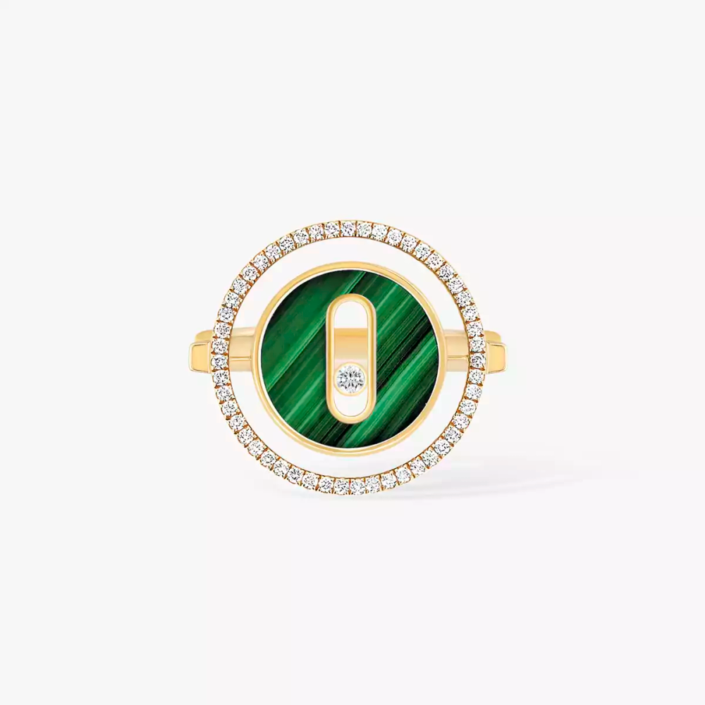 Bague Lucky Move malachite, petit modèle