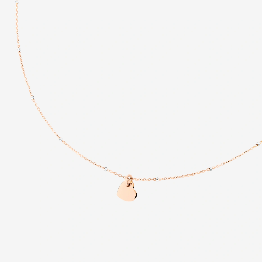 Collier Mini Cœur Or Rose