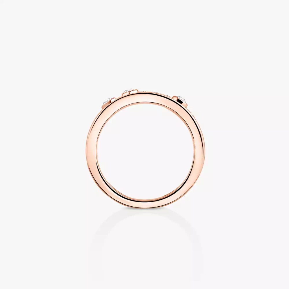 Bague Move Romane semi-pavée, petit modèle