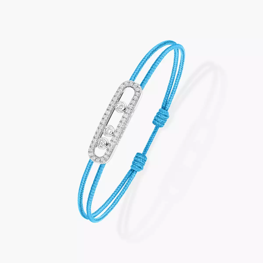 Bracelet cordon bleu pavé Messika Care(s)