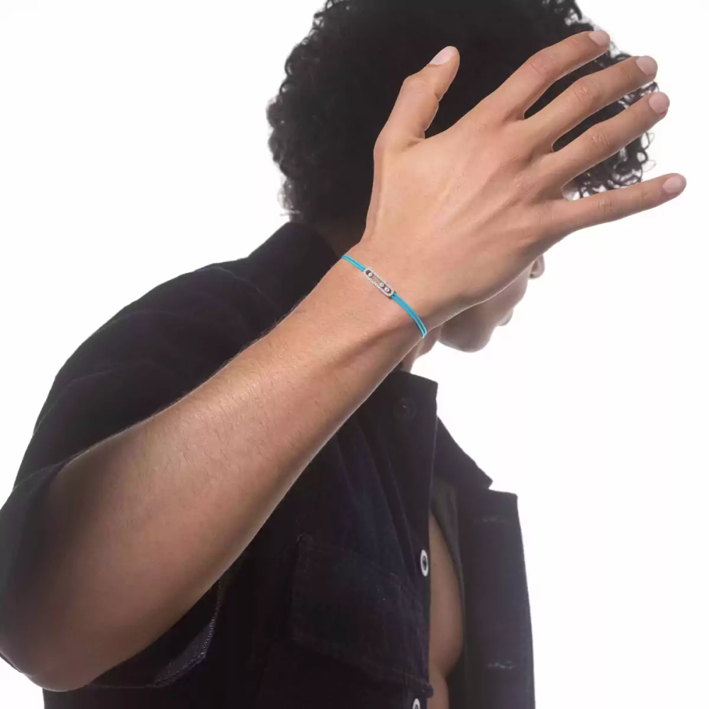 Bracelet cordon bleu pavé Messika Care(s)