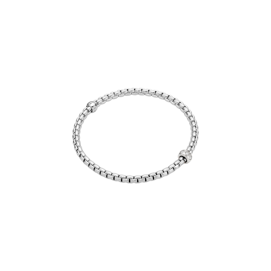 Bracelet Eka Or Blanc 1 mobile Fope - Bijouterie Aurea｜Morges