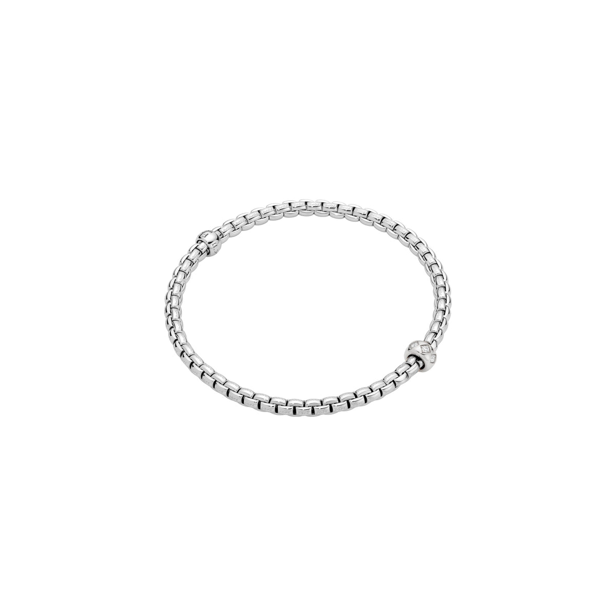Bracelet Eka Or Blanc 1 mobile Fope - Bijouterie Aurea｜Morges