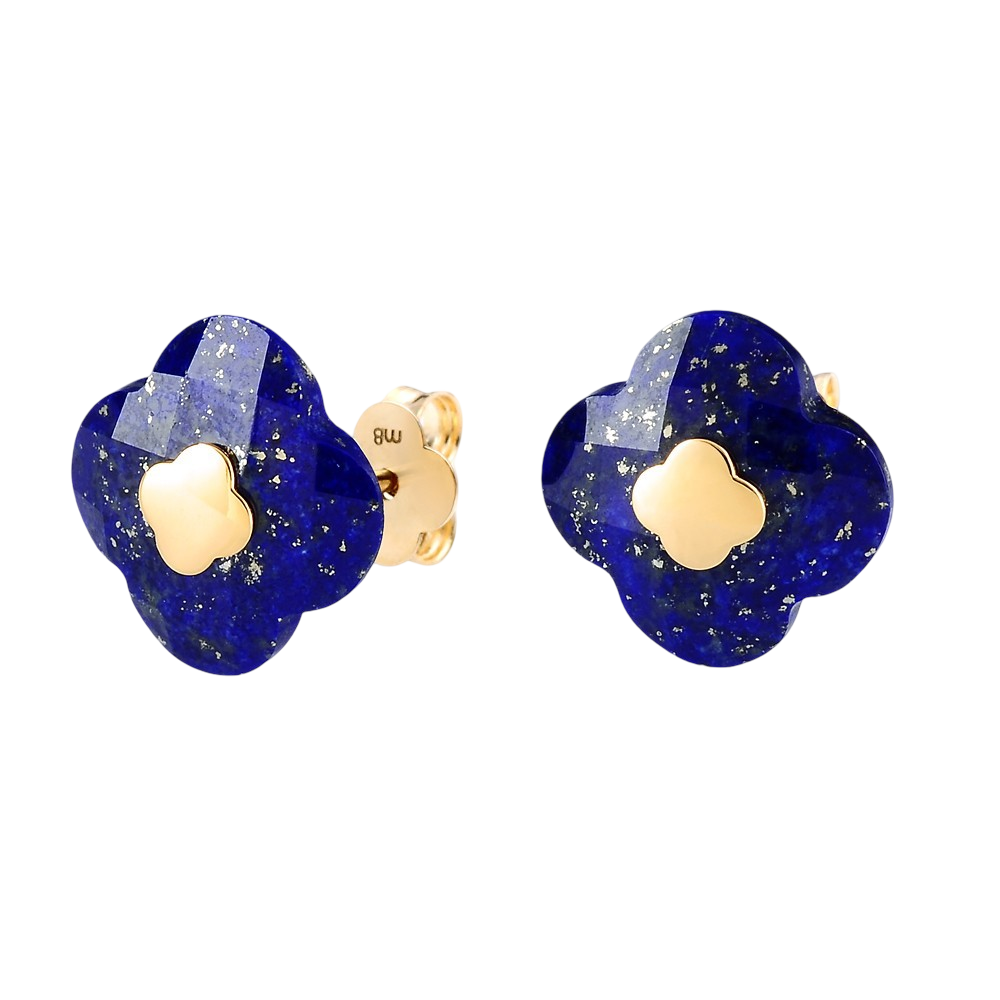 Puces, Lapis Lazuli, Or Jaune
