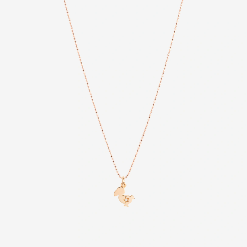 Pendentif Dodo Junior Or Rose & Diamant