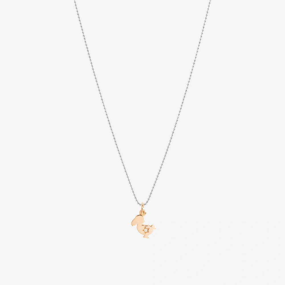 Pendentif Dodo Junior Or Rose & Diamant