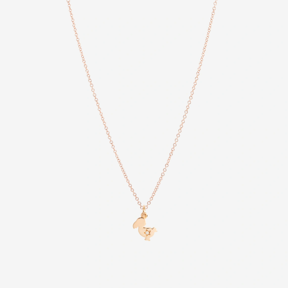 Pendentif Dodo Junior Or Rose & Diamant