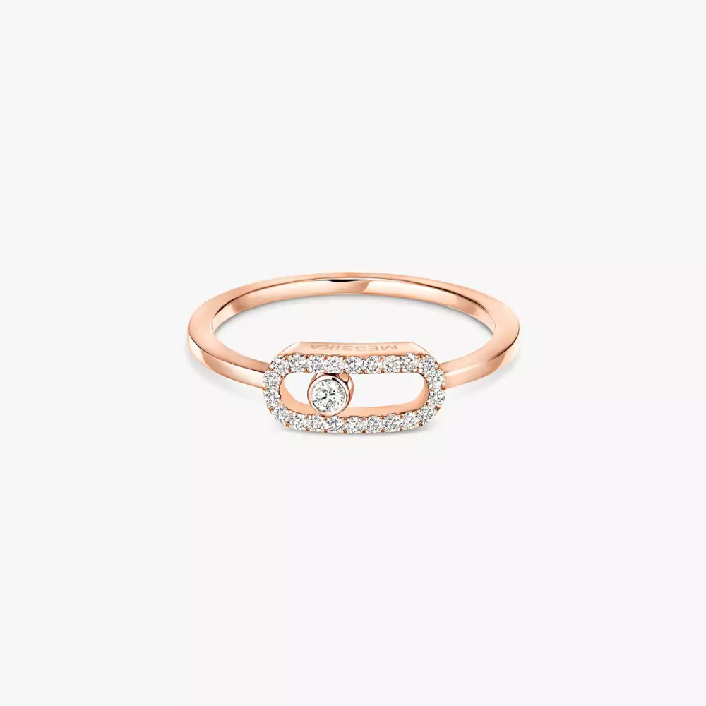 Bague Move Uno semi-pavée