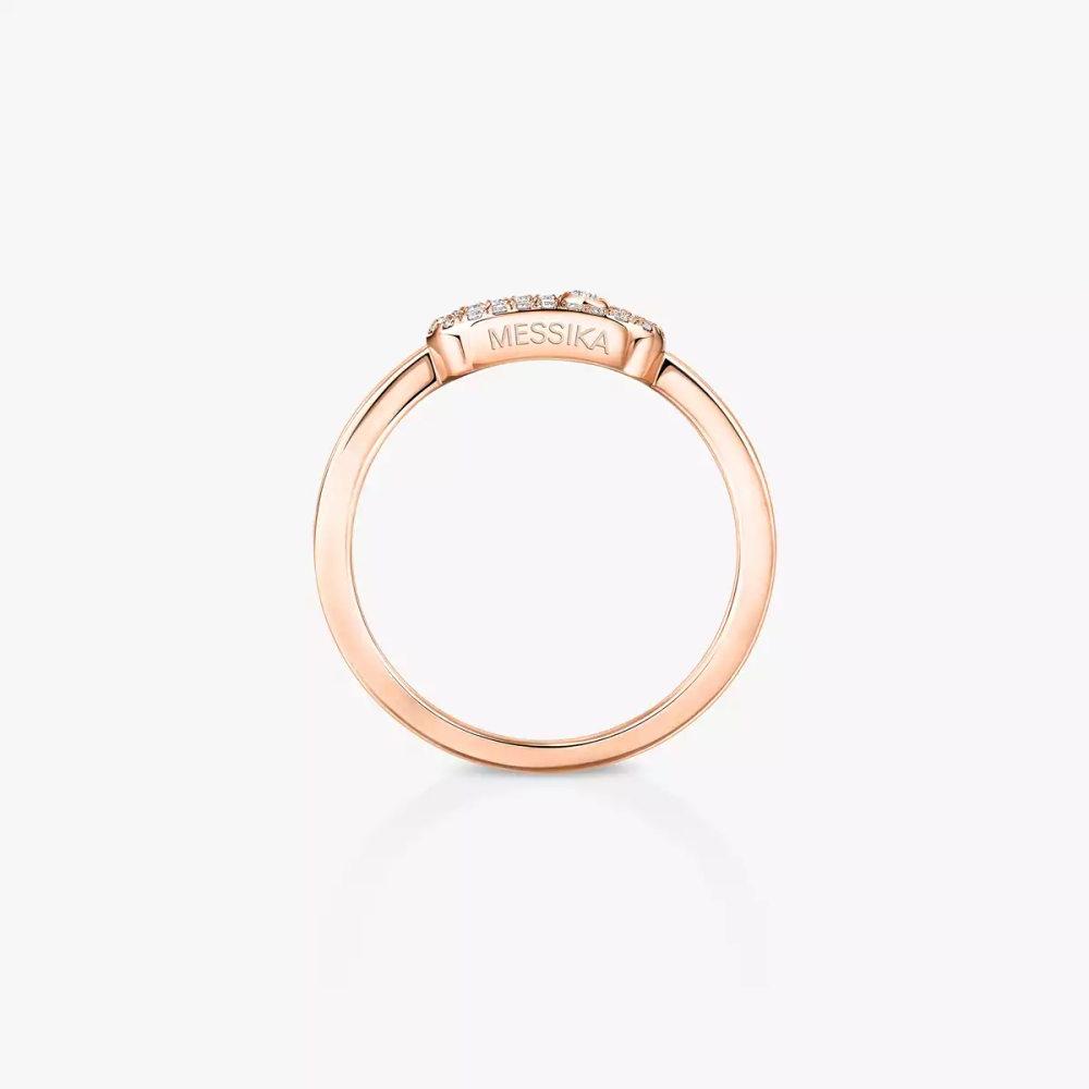 Bague Move Uno semi-pavée