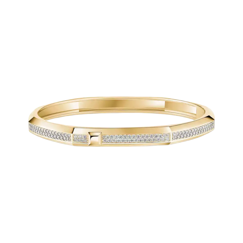 Bracelet Moderniste pavé, moyen modèle