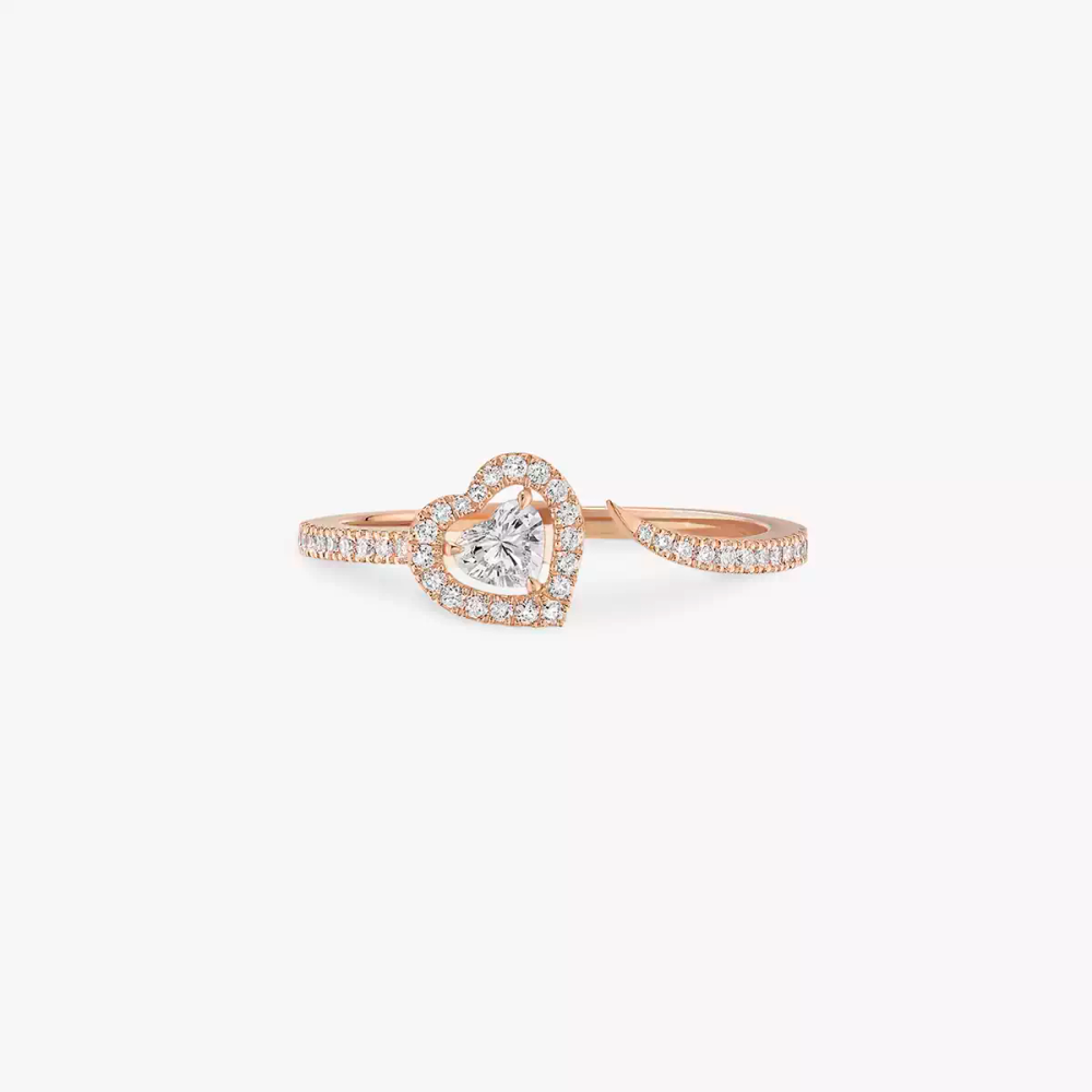 Bague solitaire Joy taille cœur, petit modèle