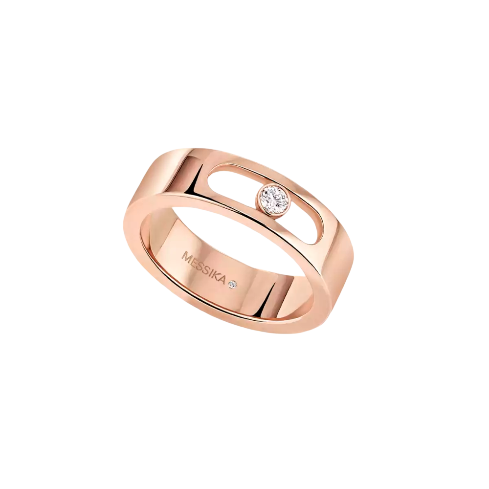 Alliance Move Joaillerie Bague Diamant Or Rose