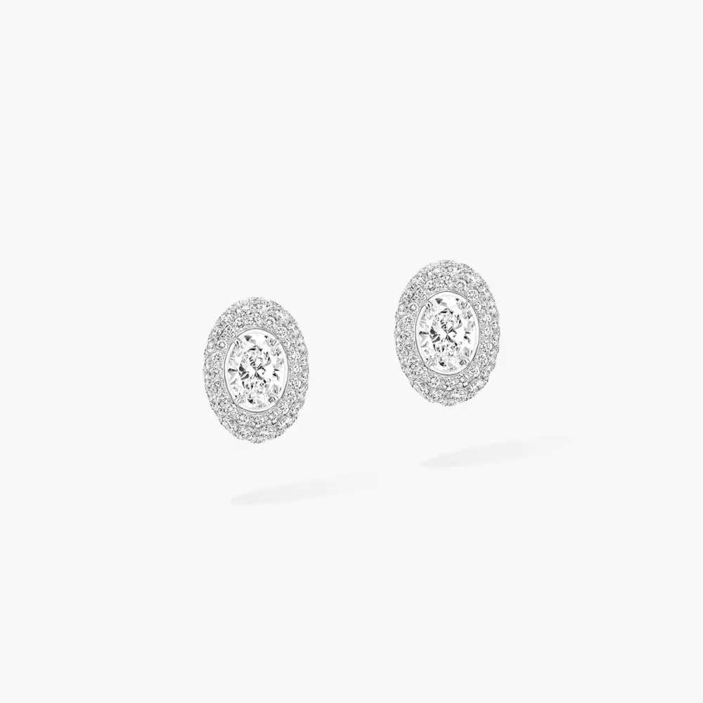 Boucles d'oreilles Divine Enigma taille ovale