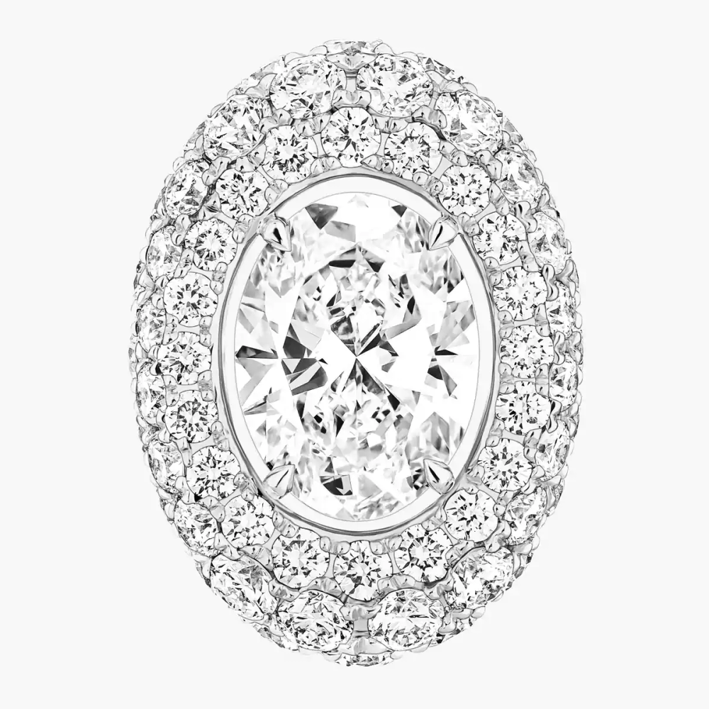 Boucles d'oreilles Divine Enigma taille ovale