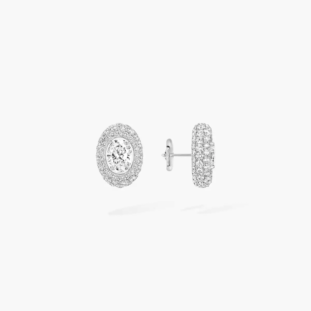 Boucles d'oreilles Divine Enigma taille ovale